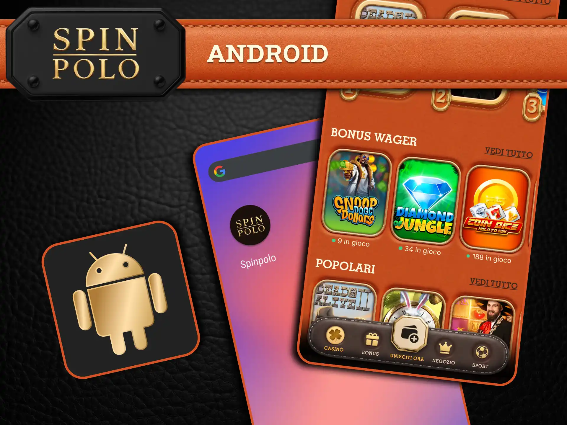 Prova l’app Android Spinpolo e vivi un’esperienza mobile veloce con accesso immediato ai giochi.