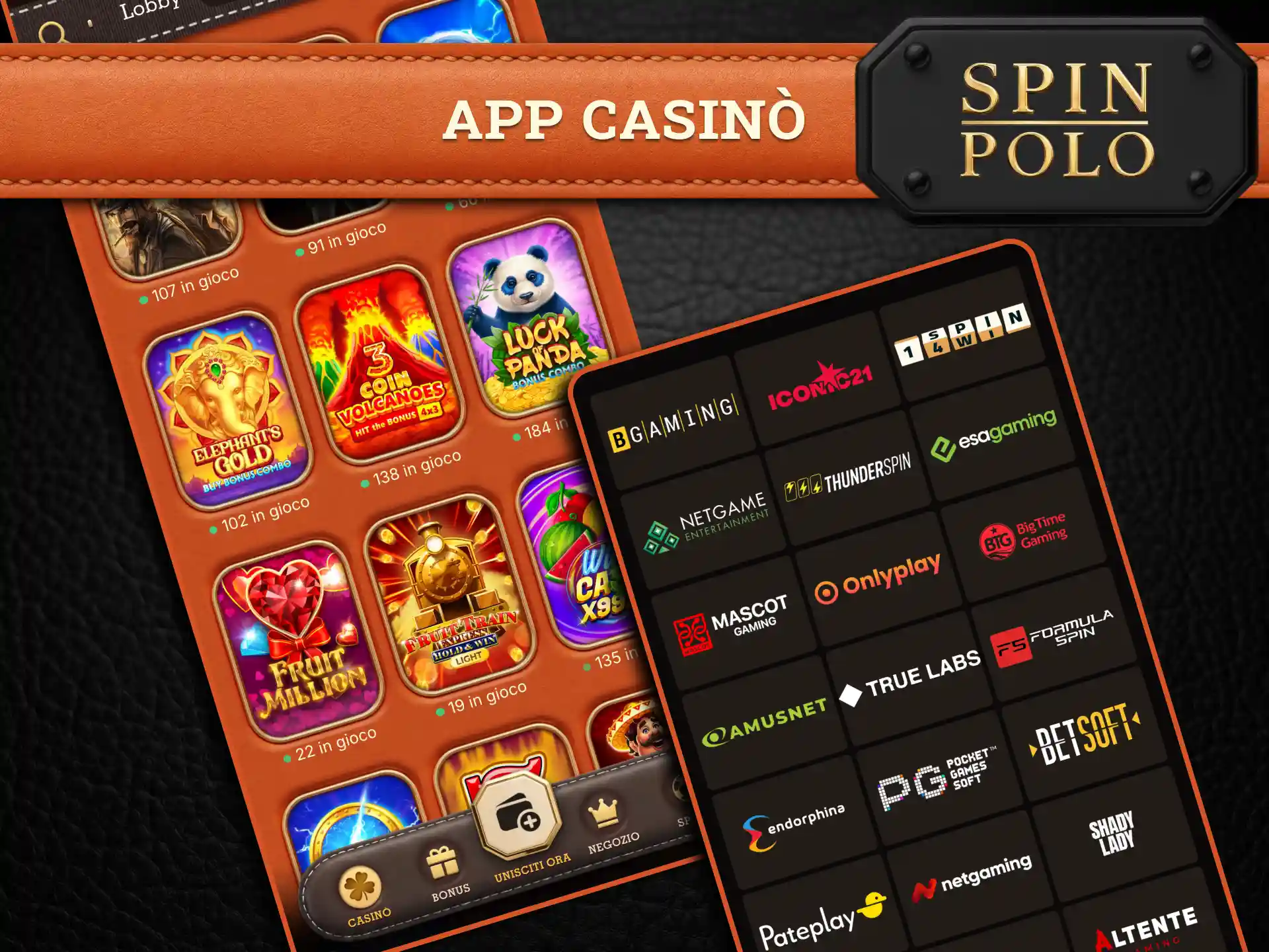 Gioca nel casinò Spinpolo con slot moderne roulette blackjack e tavoli live con croupier reali.