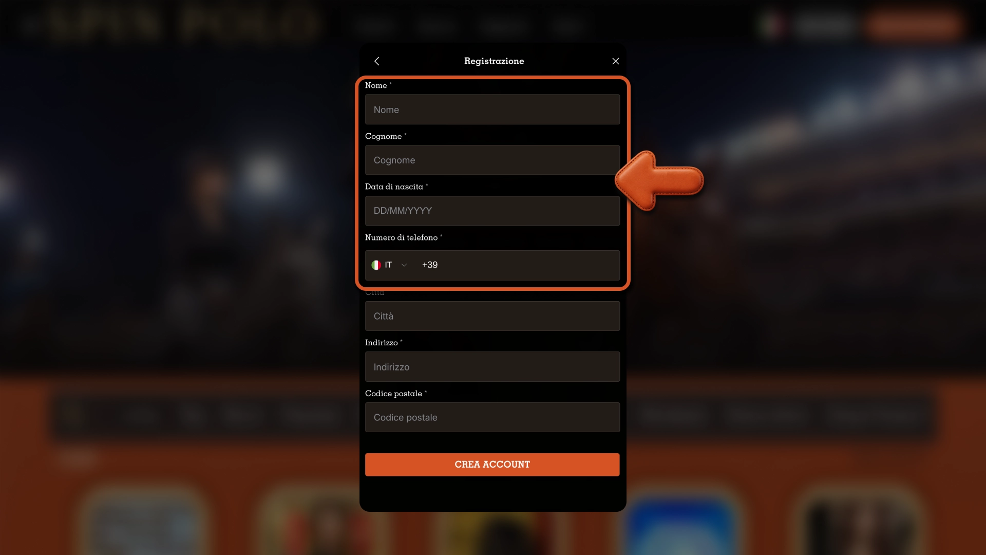 Registrati su Spinpolo e accedi rapidamente a bonus esclusivi per nuovi utenti.