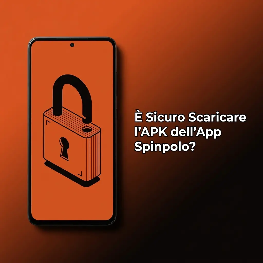 Icona di sicurezza con lucchetto SSL per il download dell'APK Spinpolo su sito ufficiale