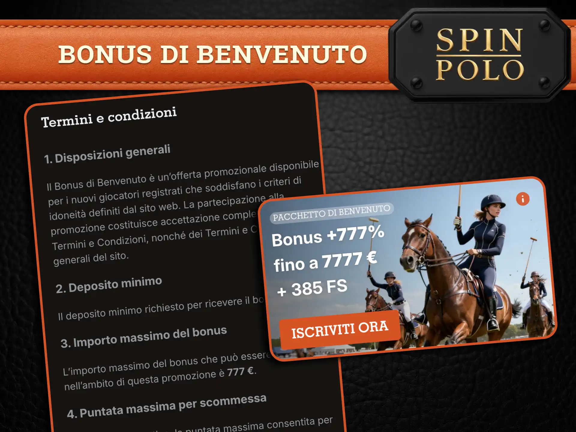Approfitta del bonus Spinpolo e gioca con giri gratuiti e promozioni vantaggiose fin dal primo deposito.