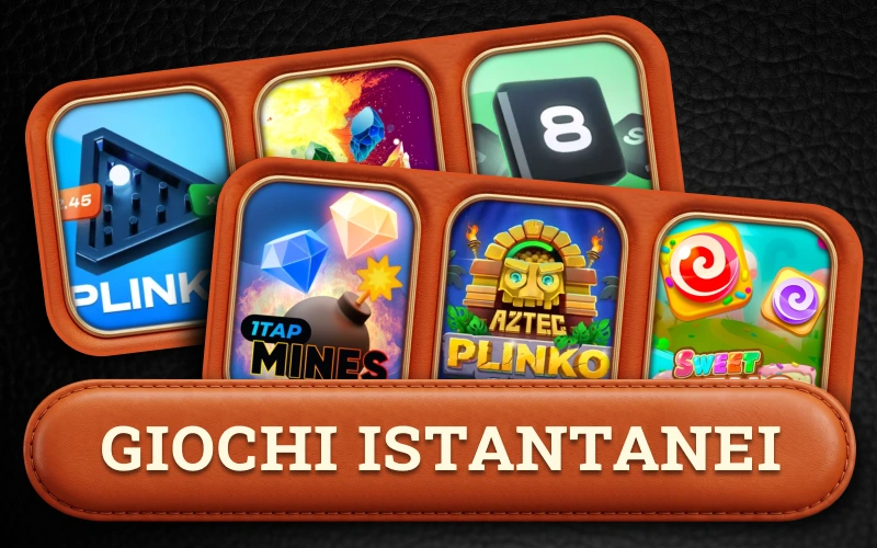 Con i giochi istantanei Spinpolo puoi giocare facilmente e ottenere ricompense senza attese.