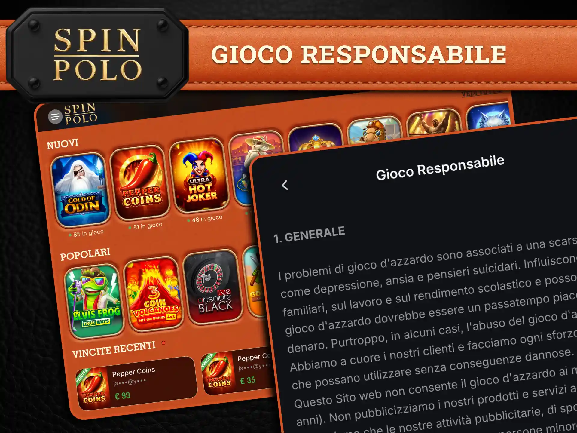 Spinpolo promuove il gioco responsabile con limiti personalizzati e accesso a risorse di supporto.