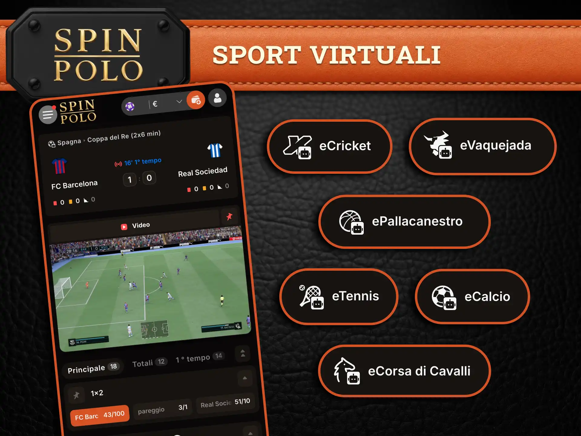Avvia gli sport virtuali su Spinpolo e scopri un’esperienza di gioco continua e ricca di adrenalina.