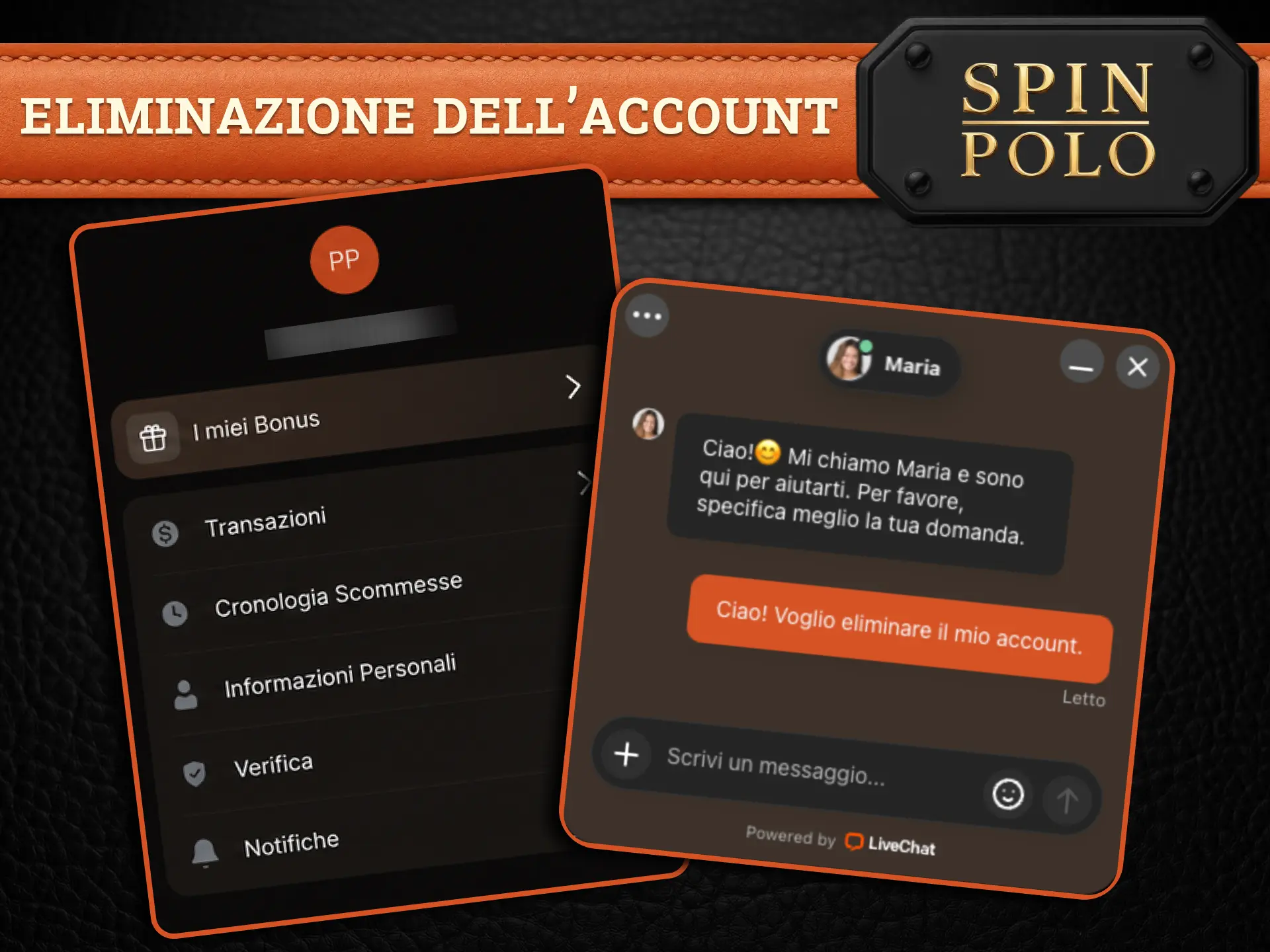 Chiudi il tuo account Spinpolo seguendo passaggi chiari e trasparenti.