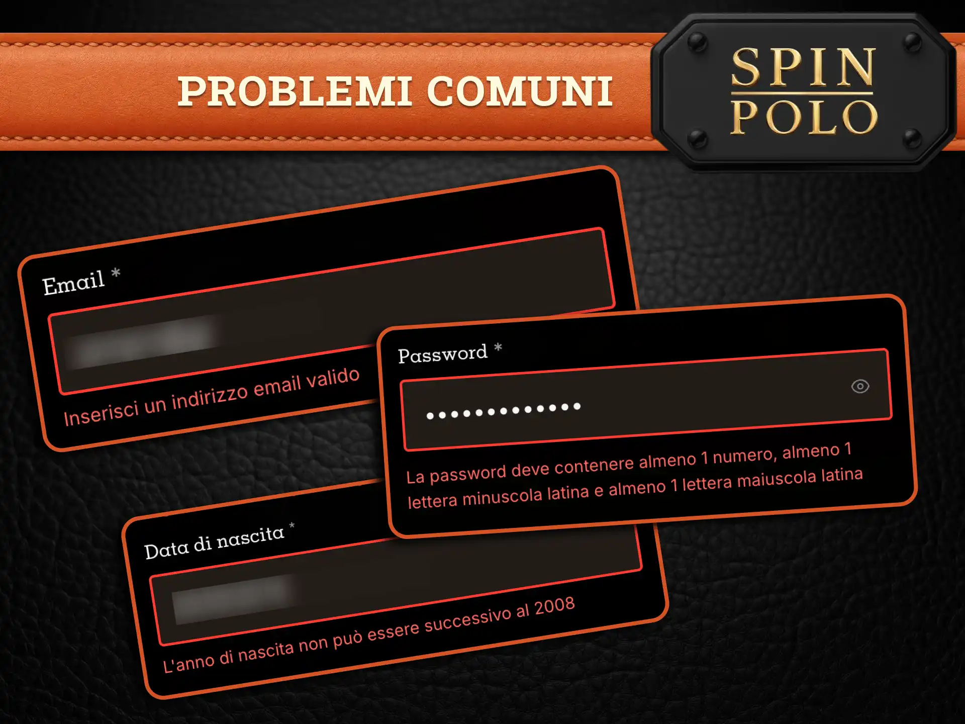 Risolvi rapidamente i problemi Spinpolo e completa la registrazione senza ostacoli.