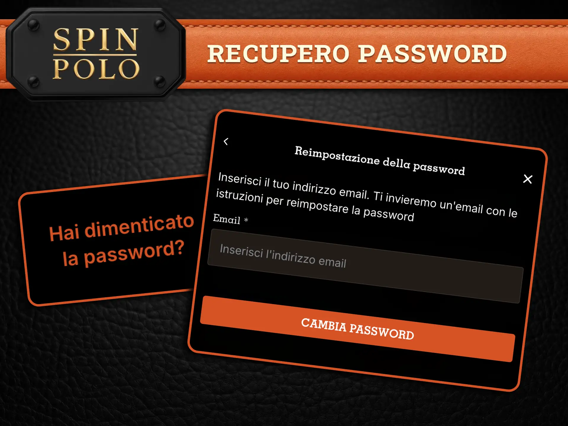 Recupera l’account Spinpolo e accedi nuovamente a tutte le funzionalità.