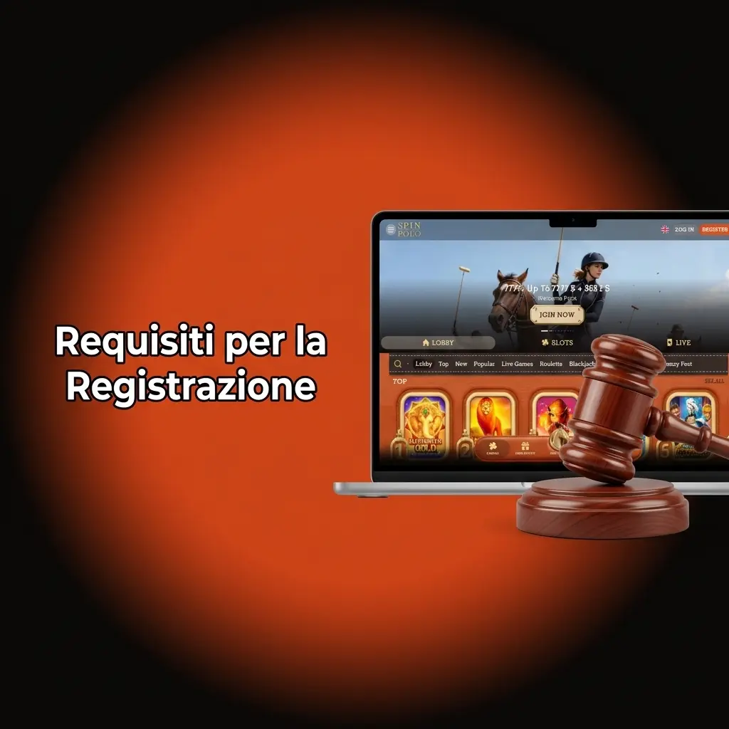 Requisiti registrazione Spinpolo: età minima 18 anni, residenza italiana, un account per persona e dati autentici